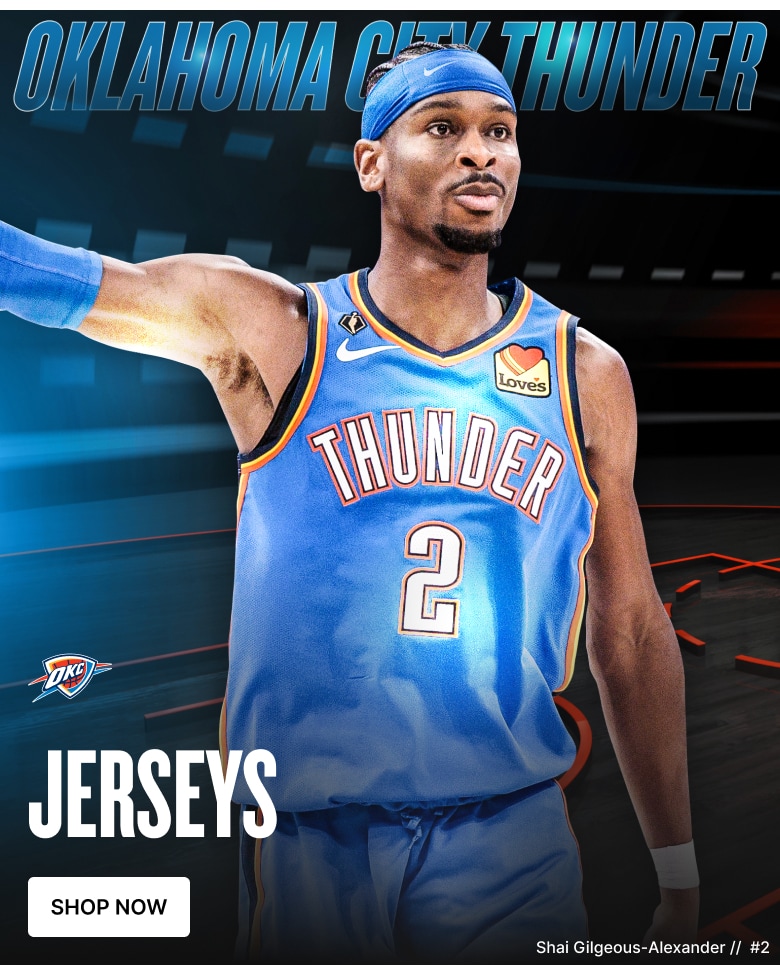 Official Oklahoma City Thunder Gear, Thunder Jerseys, Thunder Shop